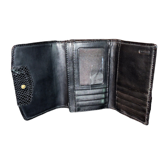 Coach Ashley black leather tri-fold wallet - Picture 3 of 8